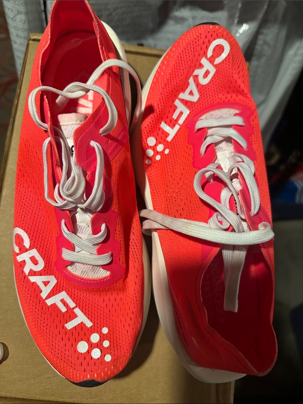 Craft CTM Ultra Women's Running Shoes - Bright Pink with White Accents, 8.5